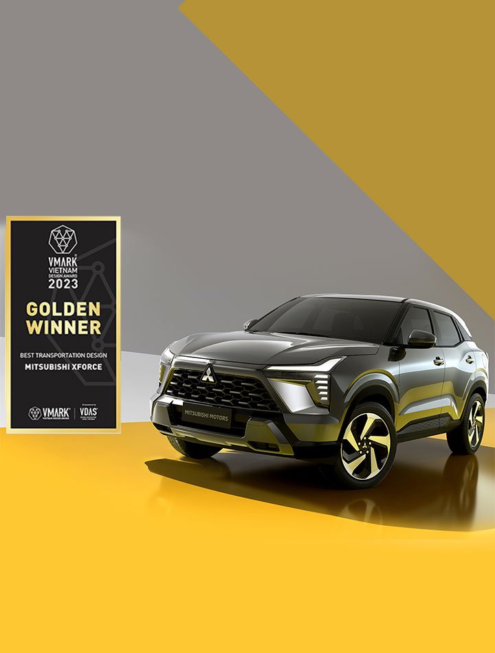 MITSUBISHI XFORCE ĐẠT GIẢI VÀNG BEST TRANSPORTATION DESIGN – THIẾT KẾ PHƯƠNG TIỆN TẠI GIẢI THƯỞNG THIẾT KẾ VIỆT NAM VMARK 2023